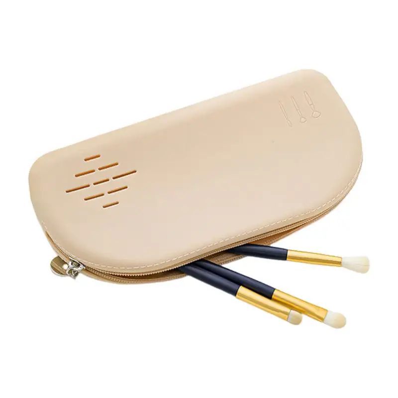 Silicone Makeup Brush Case, Travelling Brush Bag Organizer, Waterproof Makeup Storage Box Silicone Makeup Brush Case, Travelling Brush Bag Organizer, Waterproof Makeup Storage Box